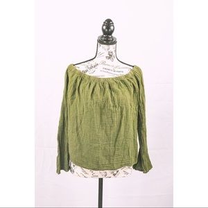 CLOTH & STONE Olive Blouse